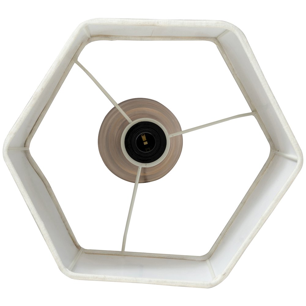 Juniper Natural / Off White Mango Wood Base And Cotton Shade Table Lamp
