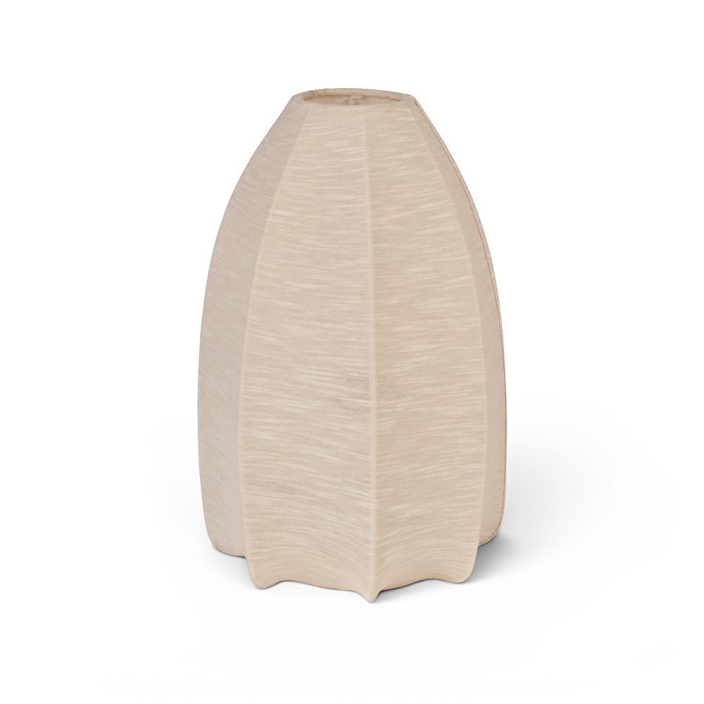 Lumaire Taupe Stretch Fabric Table Lamp