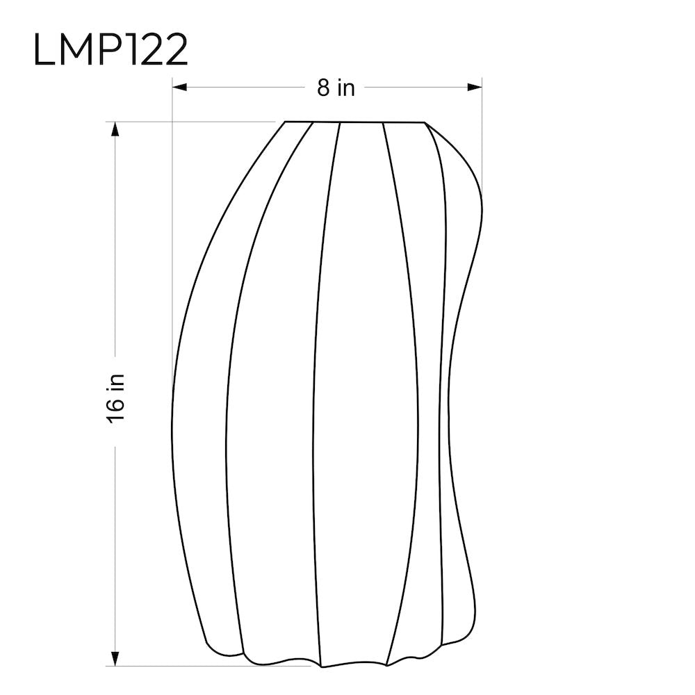 Lumaire Taupe Stretch Fabric Table Lamp