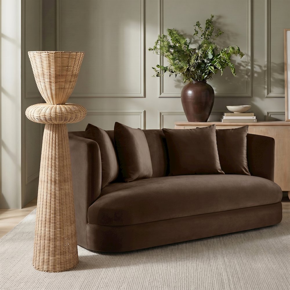 Kindred Natural Rattan Floor Lamp