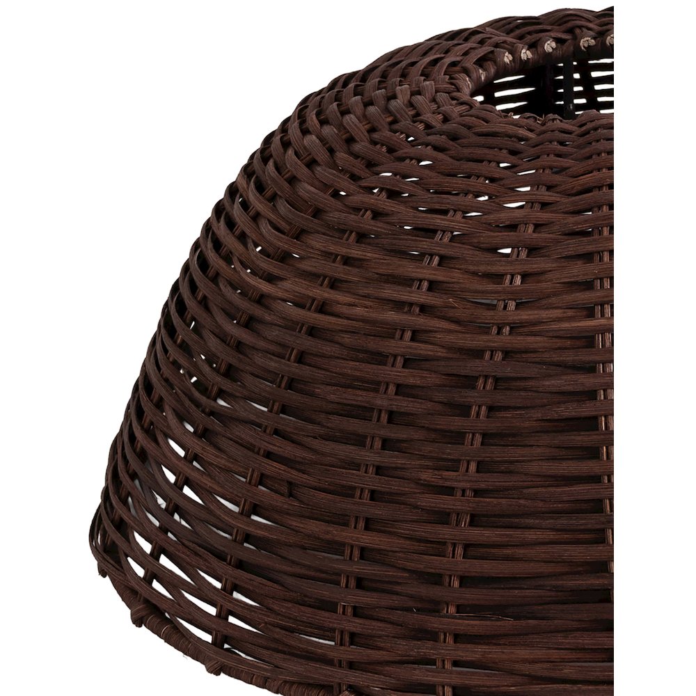 Havana Brown Rattan Table Lamp