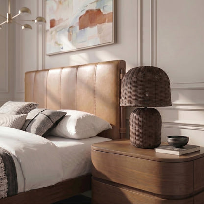 Nomad Brown Rattan Table Lamp
