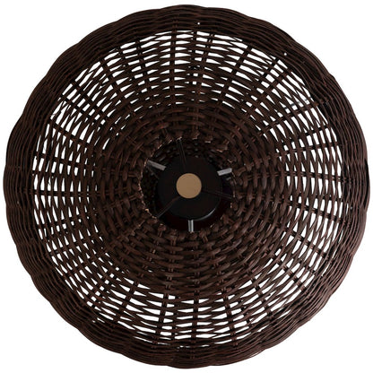 Nomad Brown Rattan Table Lamp