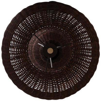 Harvest Brown Rattan Floor Lamp