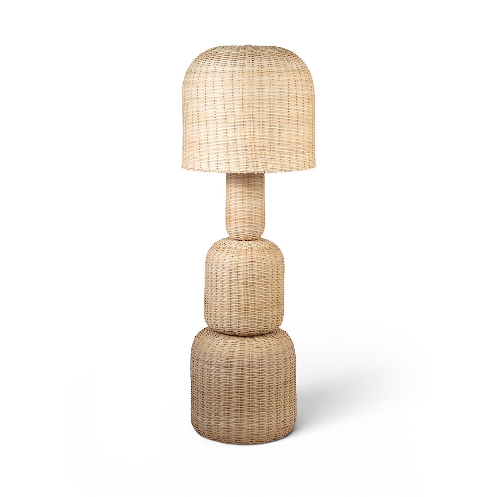 Harvest Natural Rattan Floor Lamp