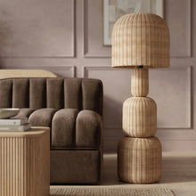 Harvest Natural Rattan Floor Lamp