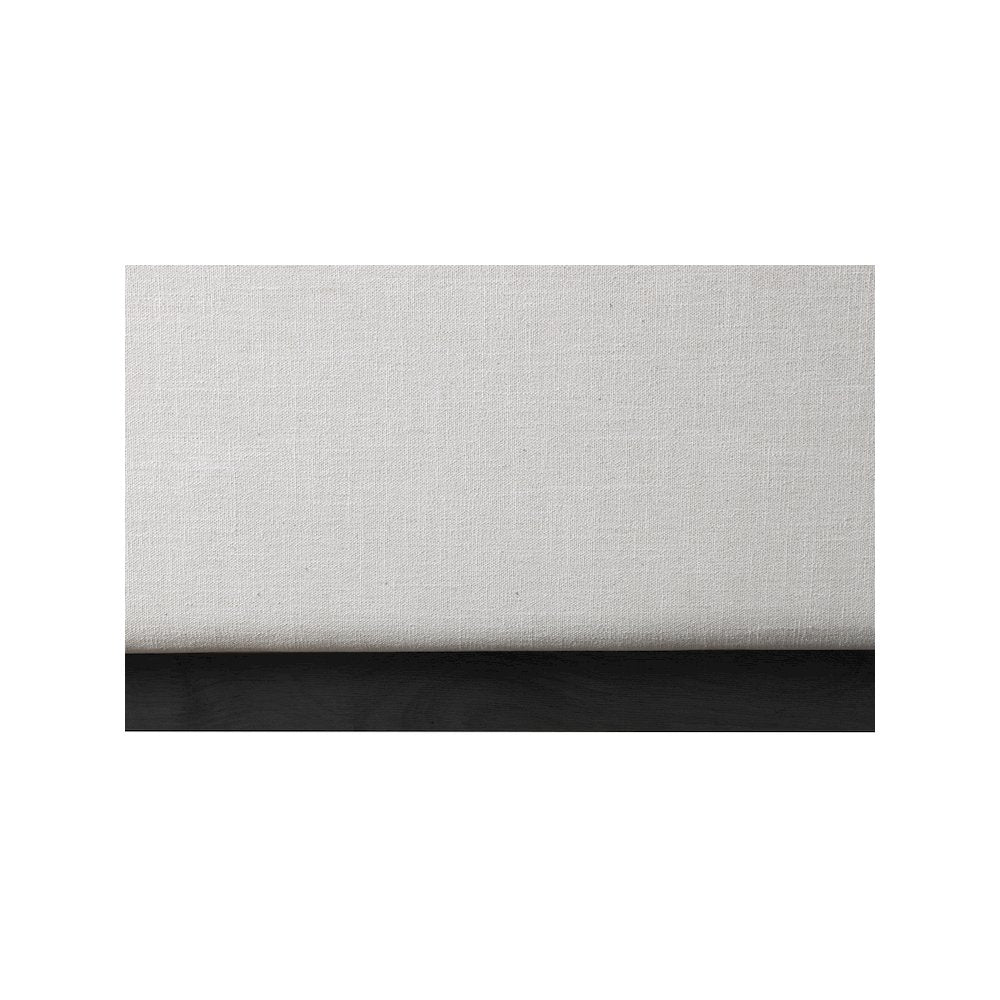 Logan Beige Linen Textured Fabric Queen Bed