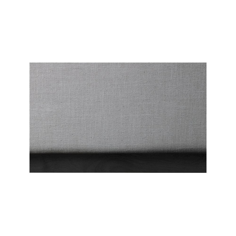 Logan Grey Linen Textured Fabric Full Bed