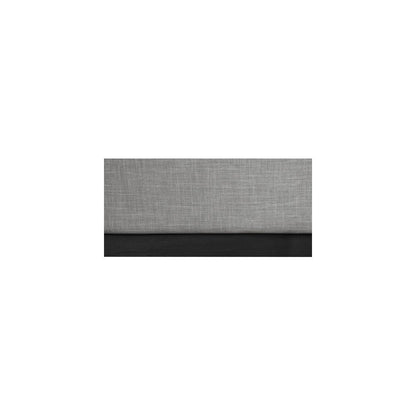 Logan Grey Linen Textured Fabric King Bed