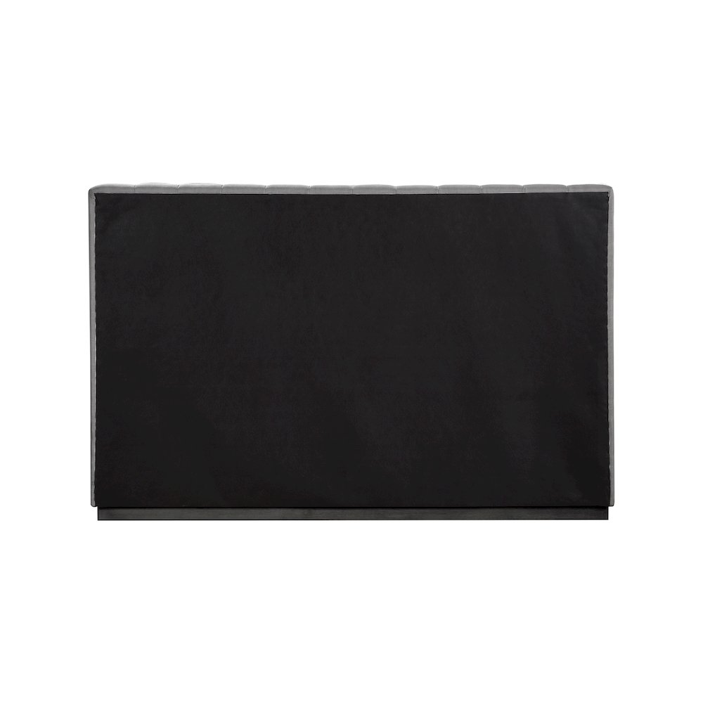 Lucia Grey Linen Textured Fabric King Bed