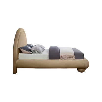 Madrid Beige Velvet King Bed