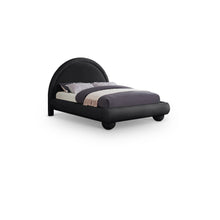 Madrid Black Velvet Queen Bed