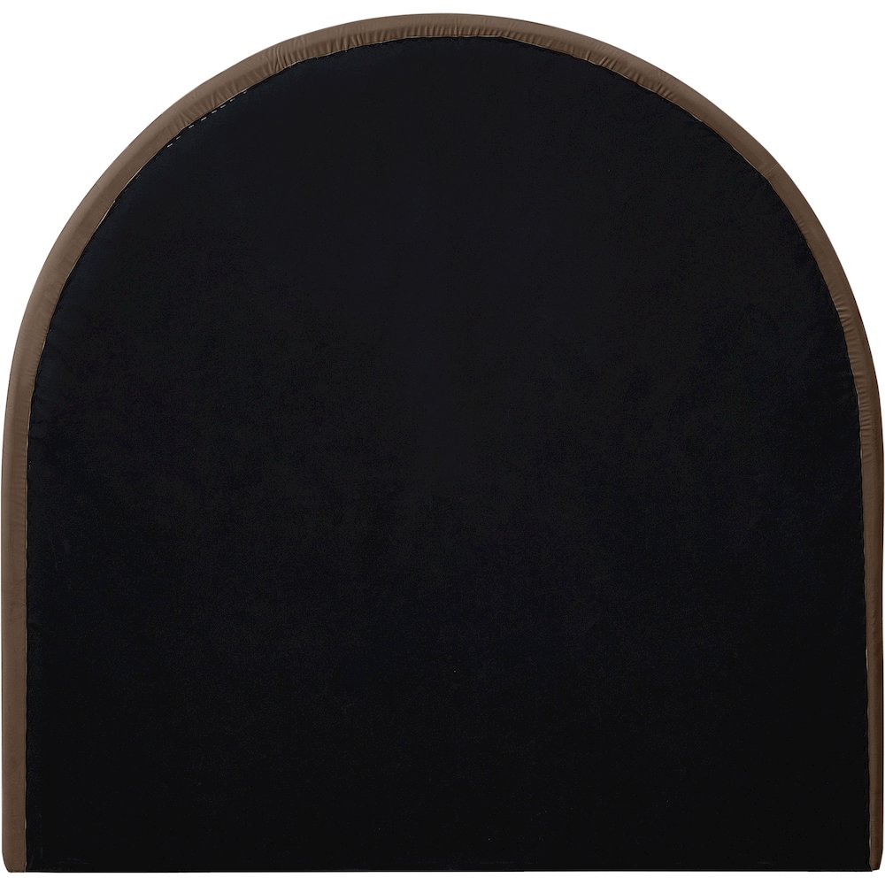Madrid Brown Velvet Twin Bed