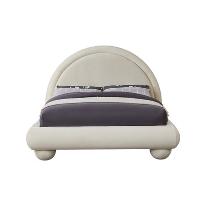 Madrid Cream Velvet Full Bed