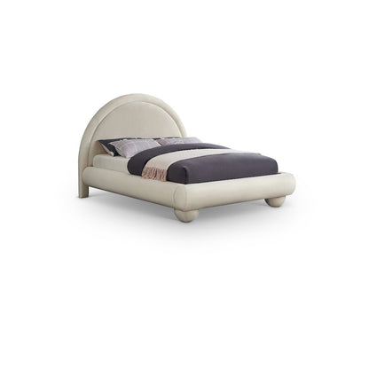 Madrid Cream Velvet King Bed