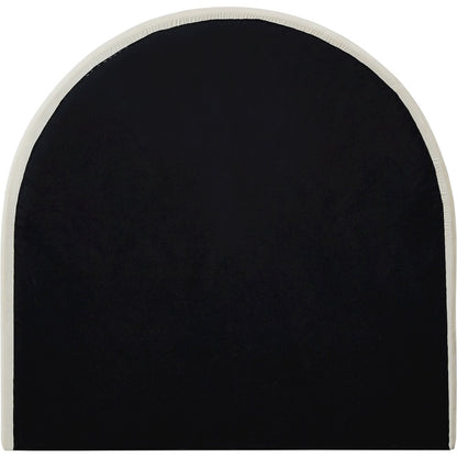 Madrid Cream Velvet Twin Bed