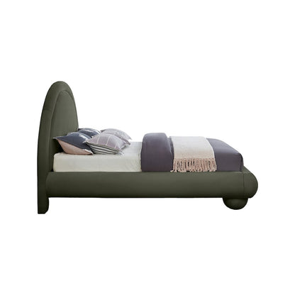 Madrid Green Velvet Queen Bed