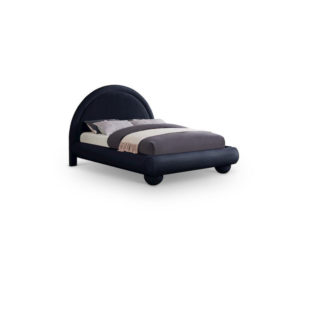 Madrid Navy Velvet Full Bed