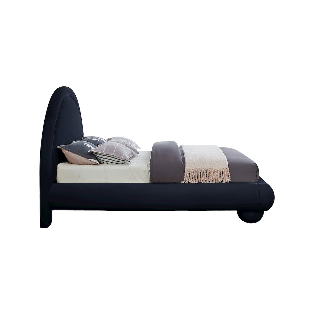 Madrid Navy Velvet King Bed