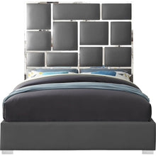Milan Grey Vegan Leather King Bed