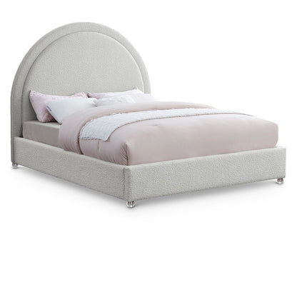 Milo Cream Fabric Queen Bed