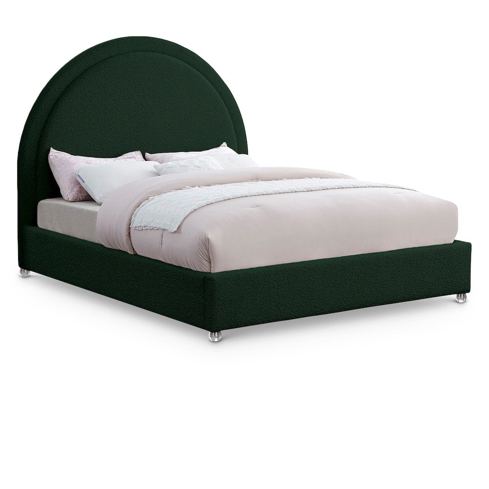 Milo Green Fabric Full Bed