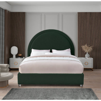 Milo Green Fabric Full Bed