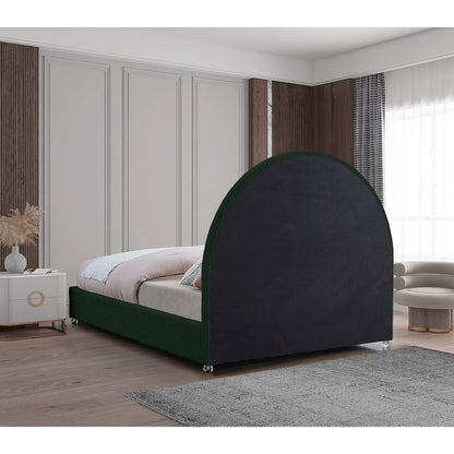 Milo Green Fabric King Bed
