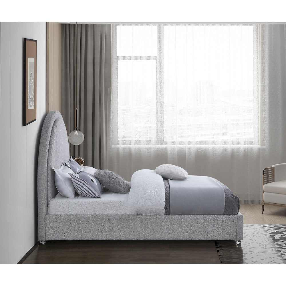 Milo Grey Fabric Full Bed
