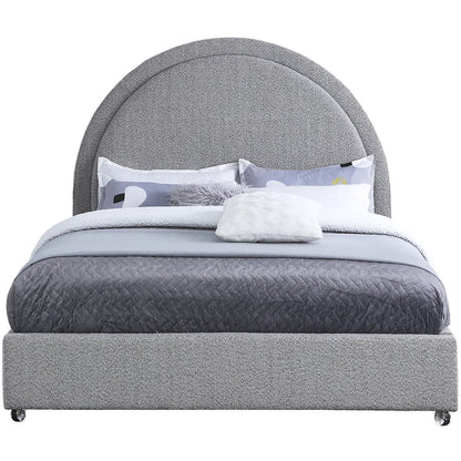 Milo Grey Fabric King Bed