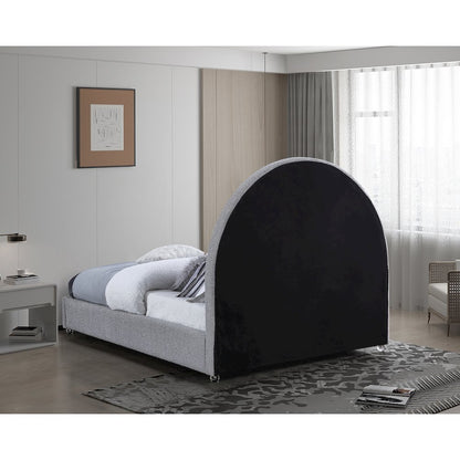 Milo Grey Fabric Queen Bed