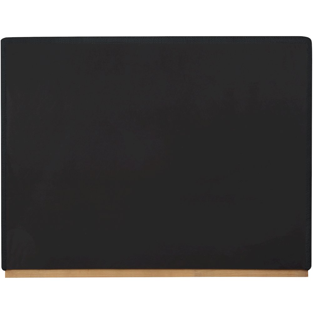 Monaco Black Boucle Fabric Full Bed