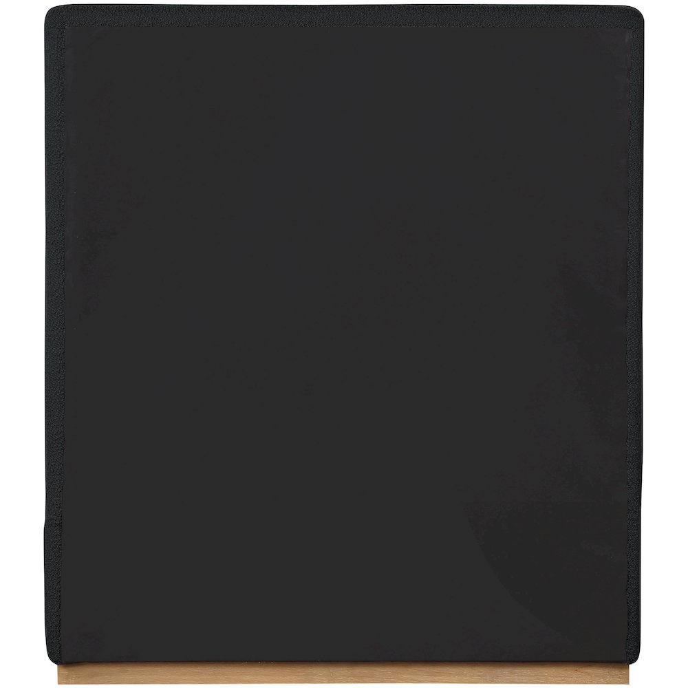 Monaco Black Boucle Fabric Twin Bed