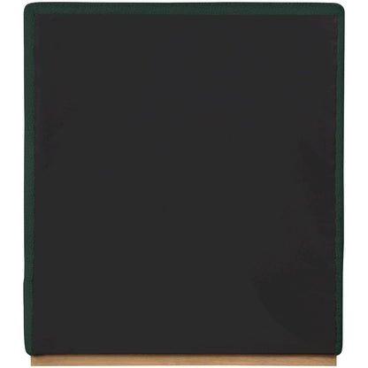 Monaco Green Boucle Fabric Twin Bed