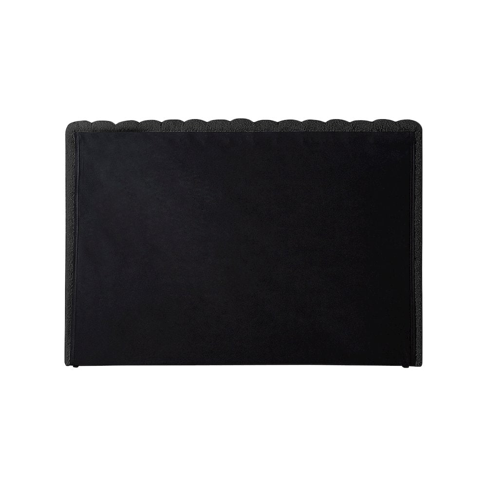 Nash Black Boucle Fabric Twin Bed
