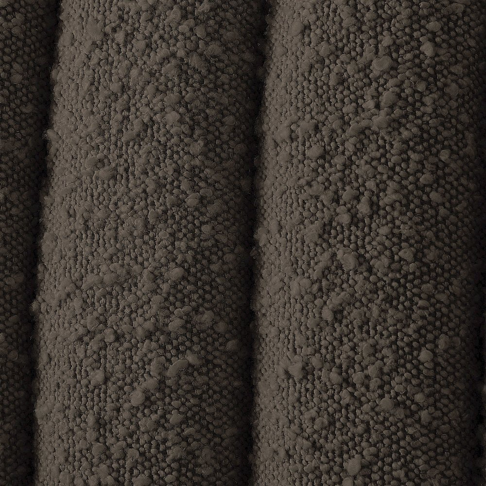 Nash Brown Boucle Fabric Queen Bed