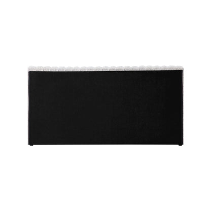 Nash Cream Boucle Fabric Queen Bed