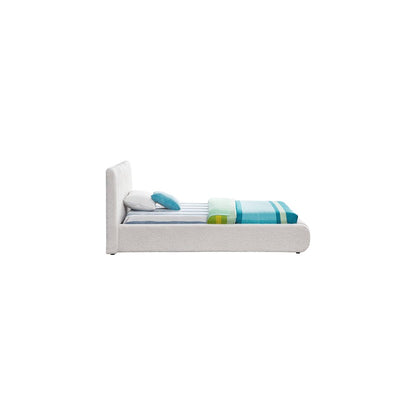 Nash Cream Boucle Fabric Twin Bed