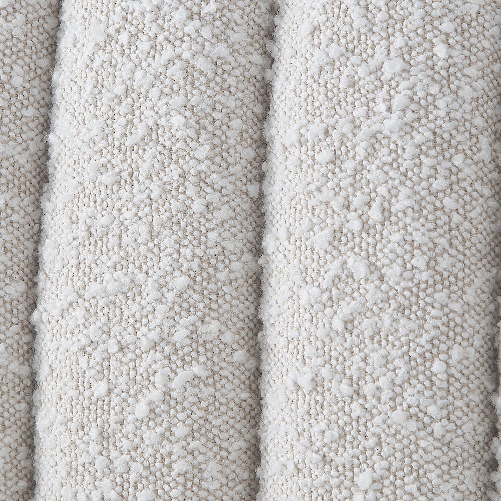 Nash Cream Boucle Fabric Twin Bed