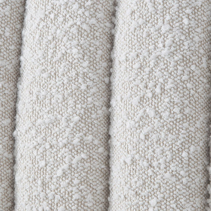 Nash Cream Boucle Fabric Twin Bed