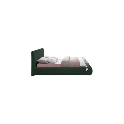 Nash Green Boucle Fabric King Bed