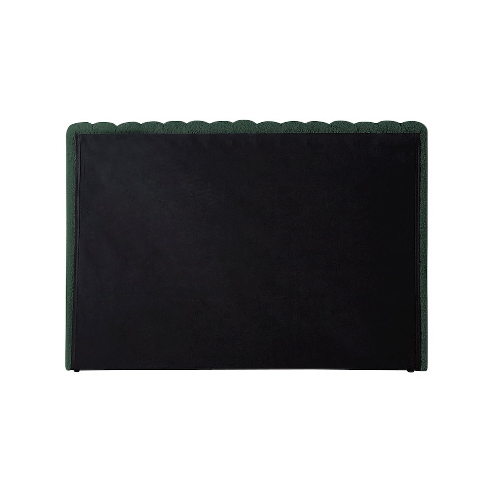 Nash Green Boucle Fabric Twin Bed