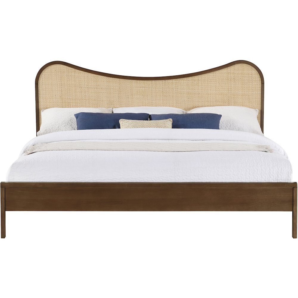Windsor Brown Solid Wood King Bed (3 Boxes)