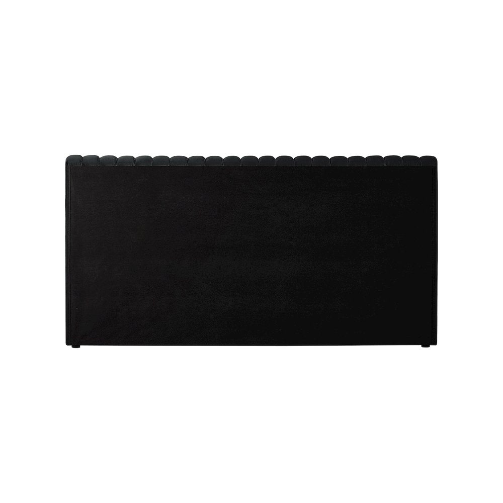 Nico Black Velvet Full Bed