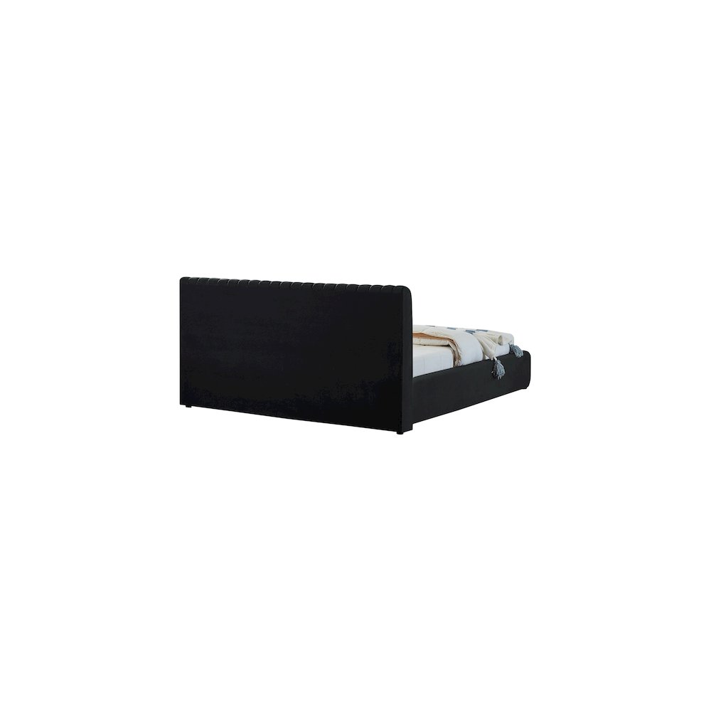 Nico Black Velvet King Bed