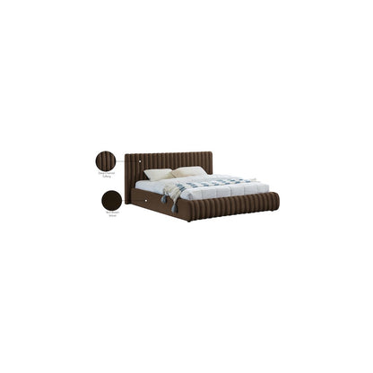 Nico Brown Velvet Full Bed