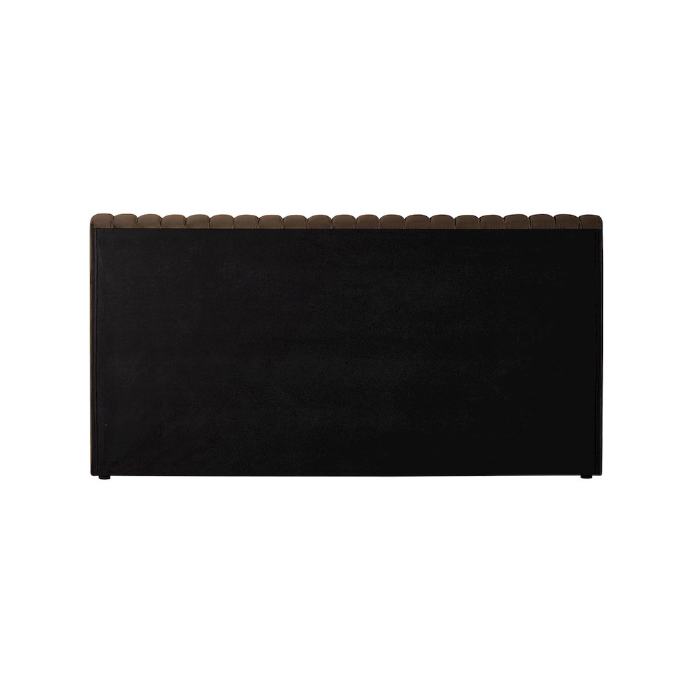 Nico Brown Velvet King Bed