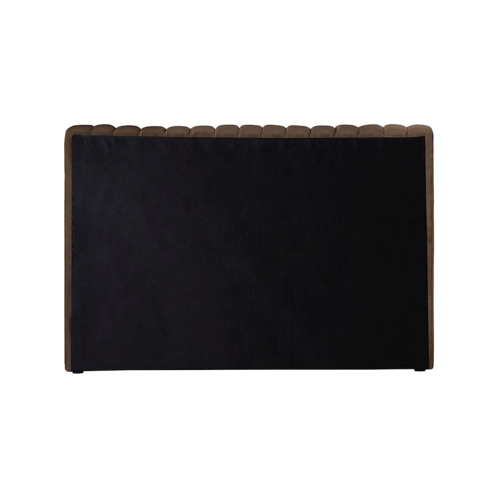 Nico Brown Velvet Twin Bed