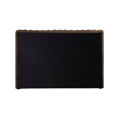 Nico Brown Velvet Twin Bed