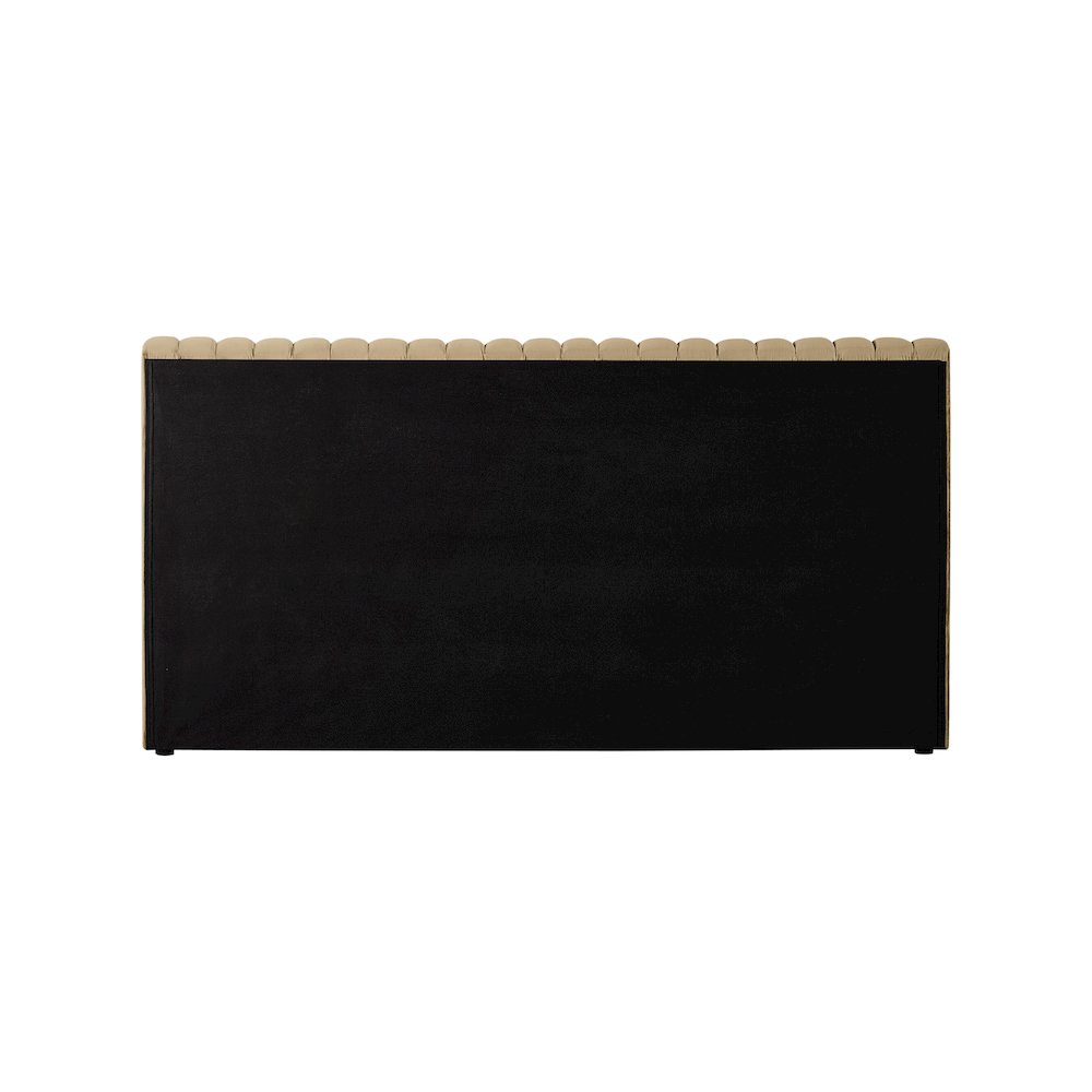Nico Camel Velvet Full Bed